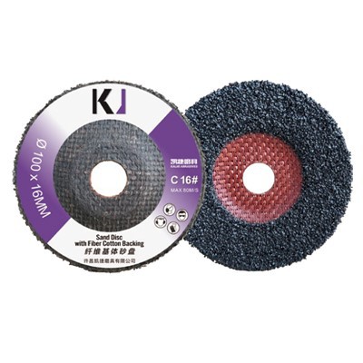 Disco abrasivo con supporto in fibra di cotone
